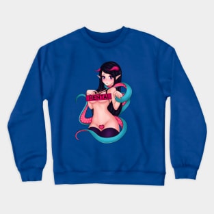 Kawaii Succubus Anime Girl witch Tentacles Crewneck Sweatshirt